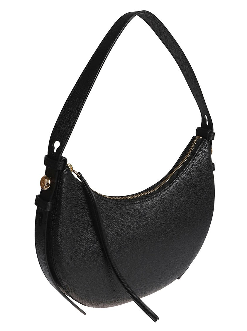 Tory Burch Romy Half Moon Handbag In Textured Leather