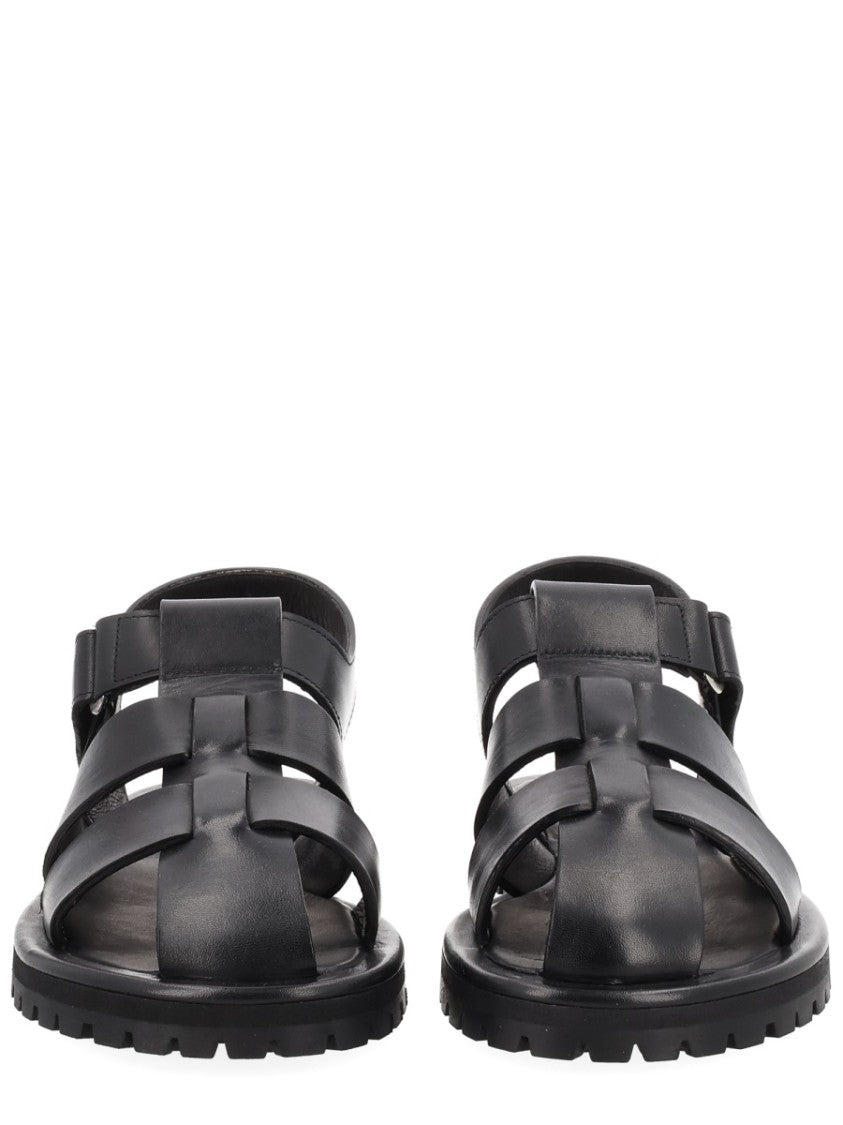 Studio Nicholson Sandom Wide Straps Leather Sandals