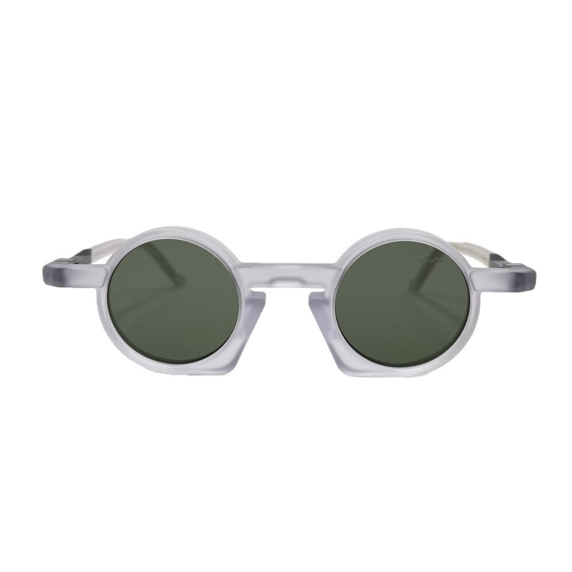 Vava Transparent Bl0043 Black Label Bio-Acetate Round Sunglasses