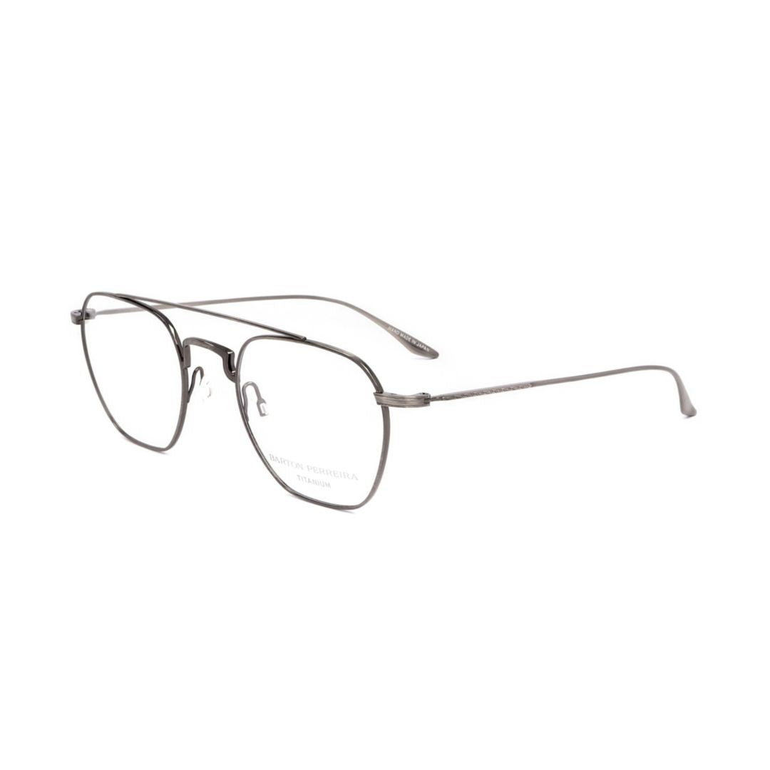 Barton Perreira Bp5022 521Tb Double Bridge Metal Frame Eyeglasses With Geometric Lenses