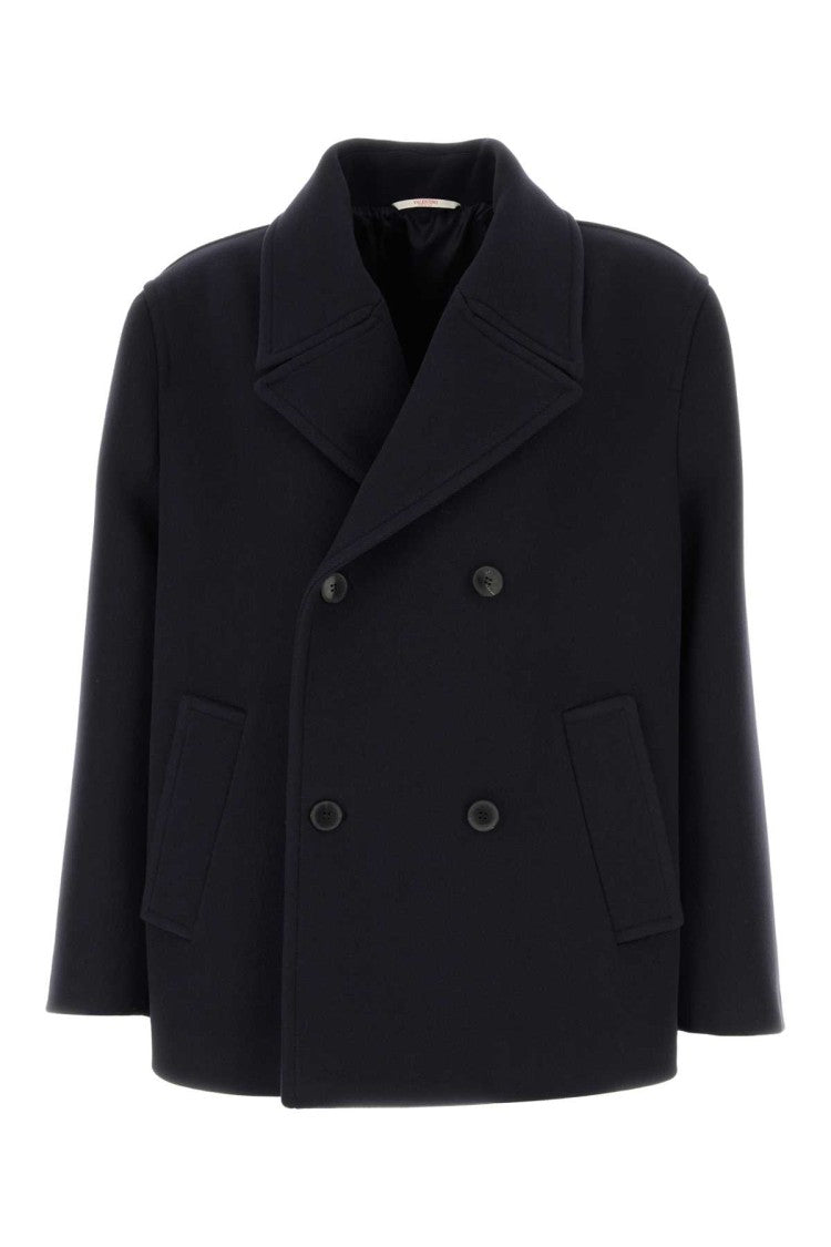 Valentino Garavani Midnight Blue Wool Coat