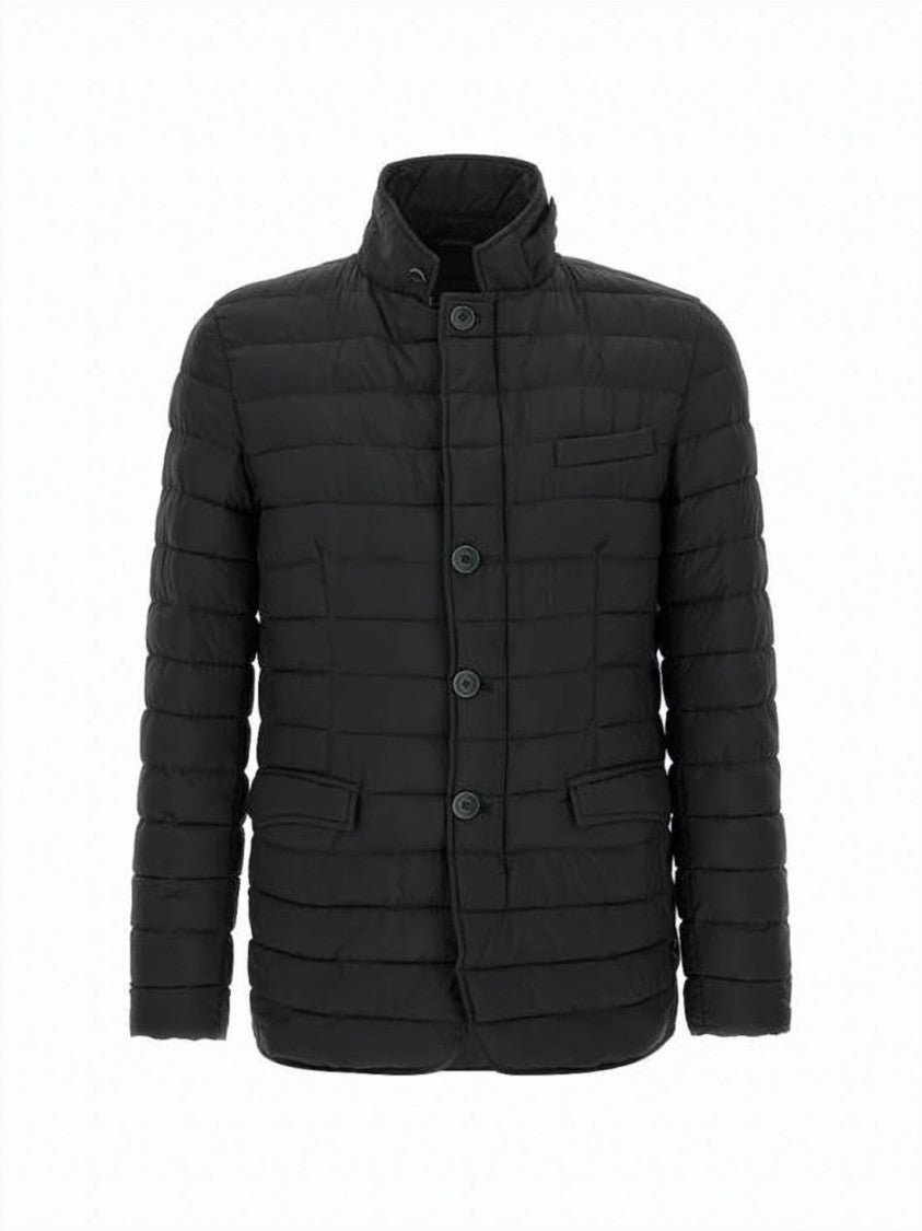 Herno Quilted Padded Jacket With Stand-Up Collar And Flap Pockets