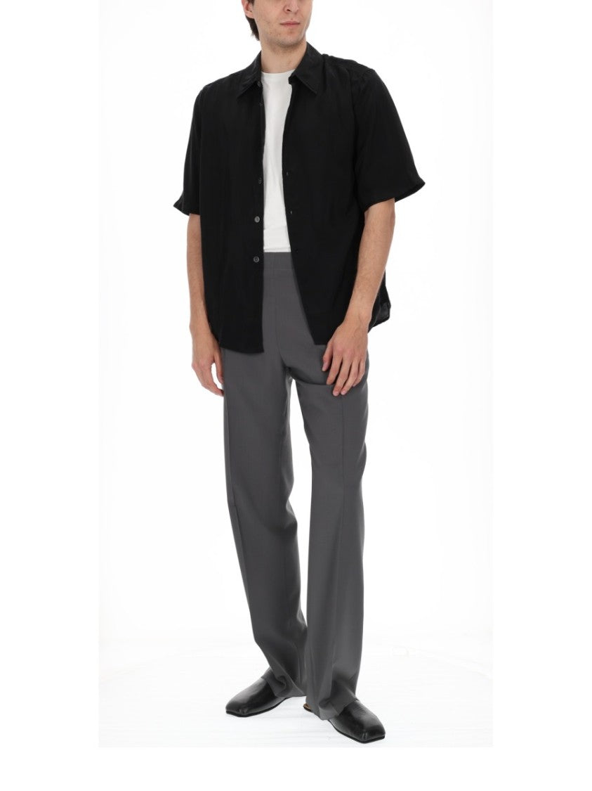 Our Legacy Neutral Short-Sleeved Smooth Cupro Shirt