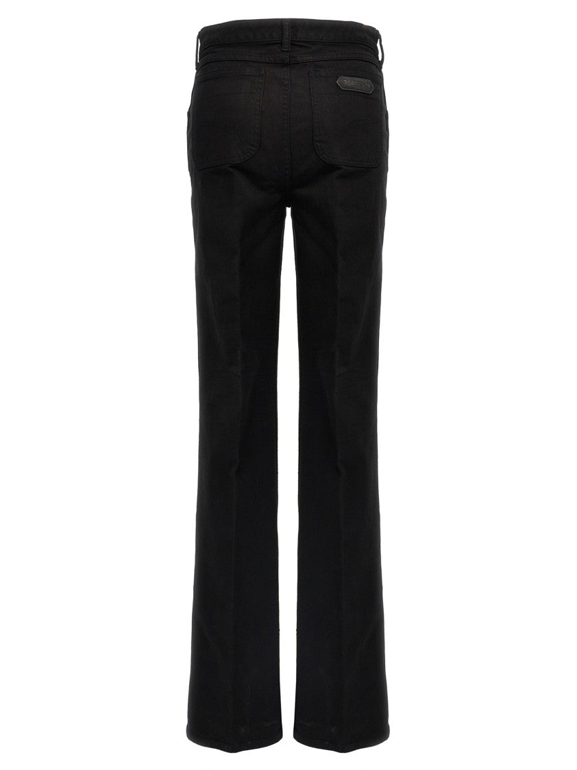 Tom Ford Flared Stretch Denim Jeans