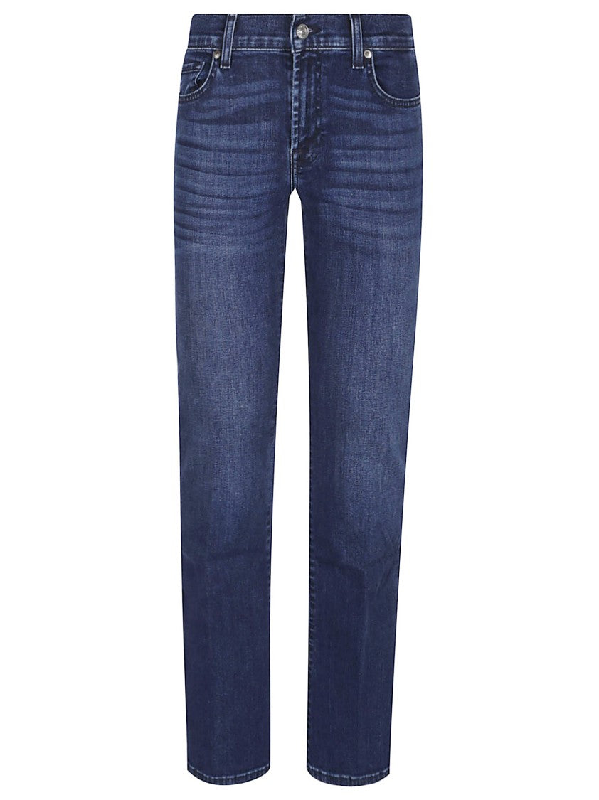 7 For All Mankind Bootcut Jeans With Subtle Fading