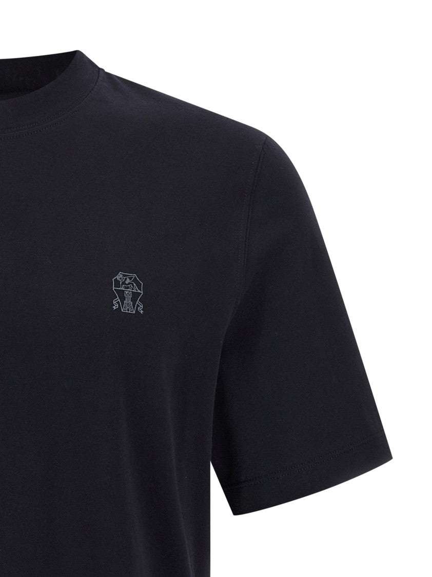 Brunello Cucinelli Logo Print T-Shirt