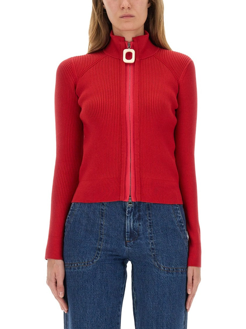 J. W. Anderson Fitted Cardigan With Zipper
