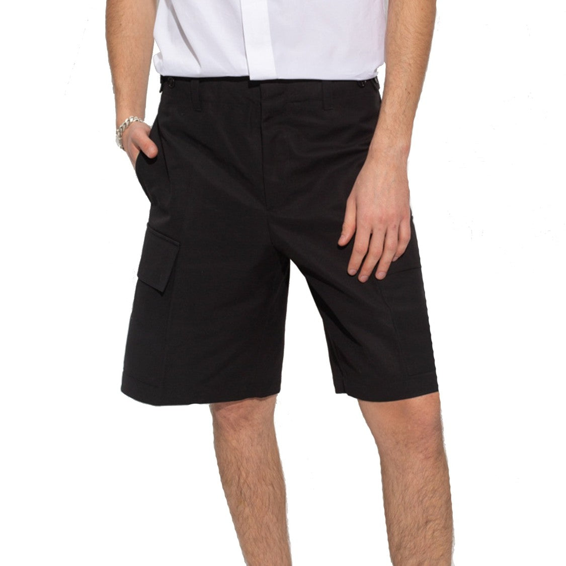 Jil Sander Cotton Cargo Shorts With Functional Pockets
