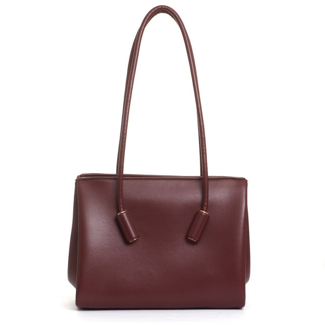 Themoirè Burgundy Eco-Leather Bag