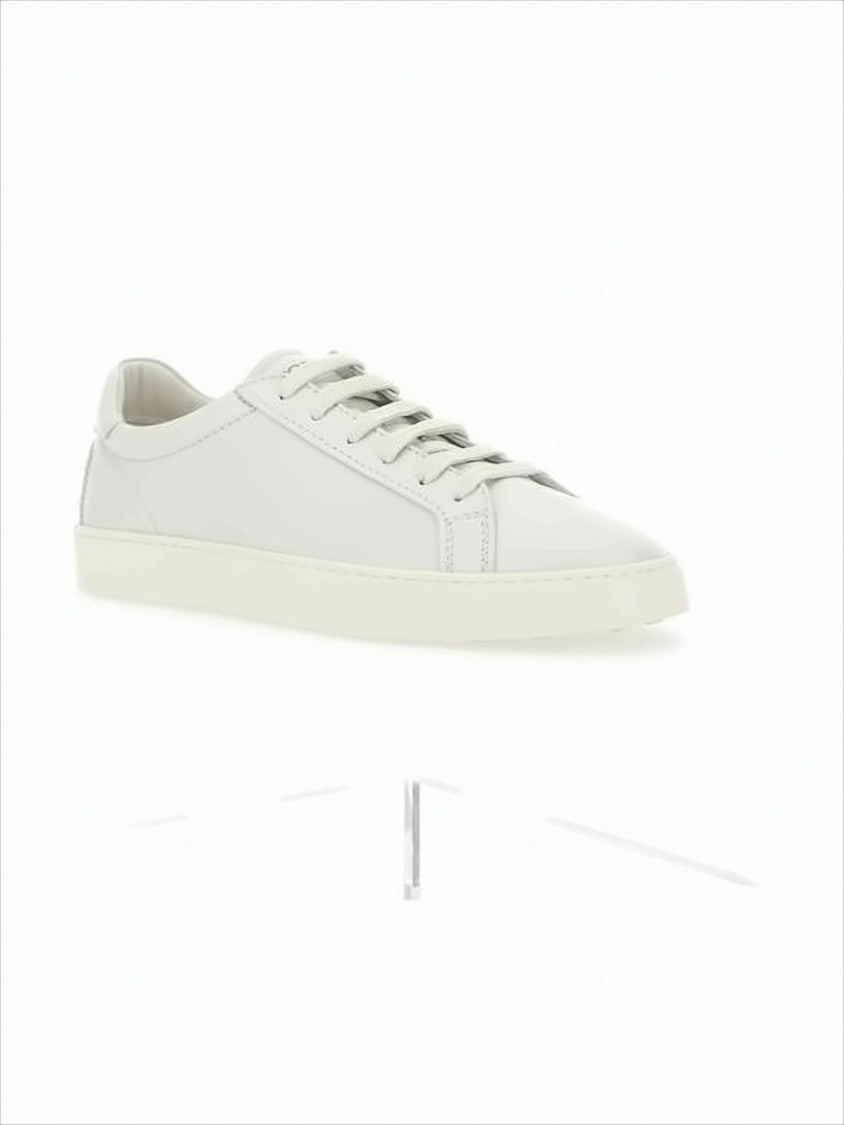 Tod's White Calf Leather Sneakers