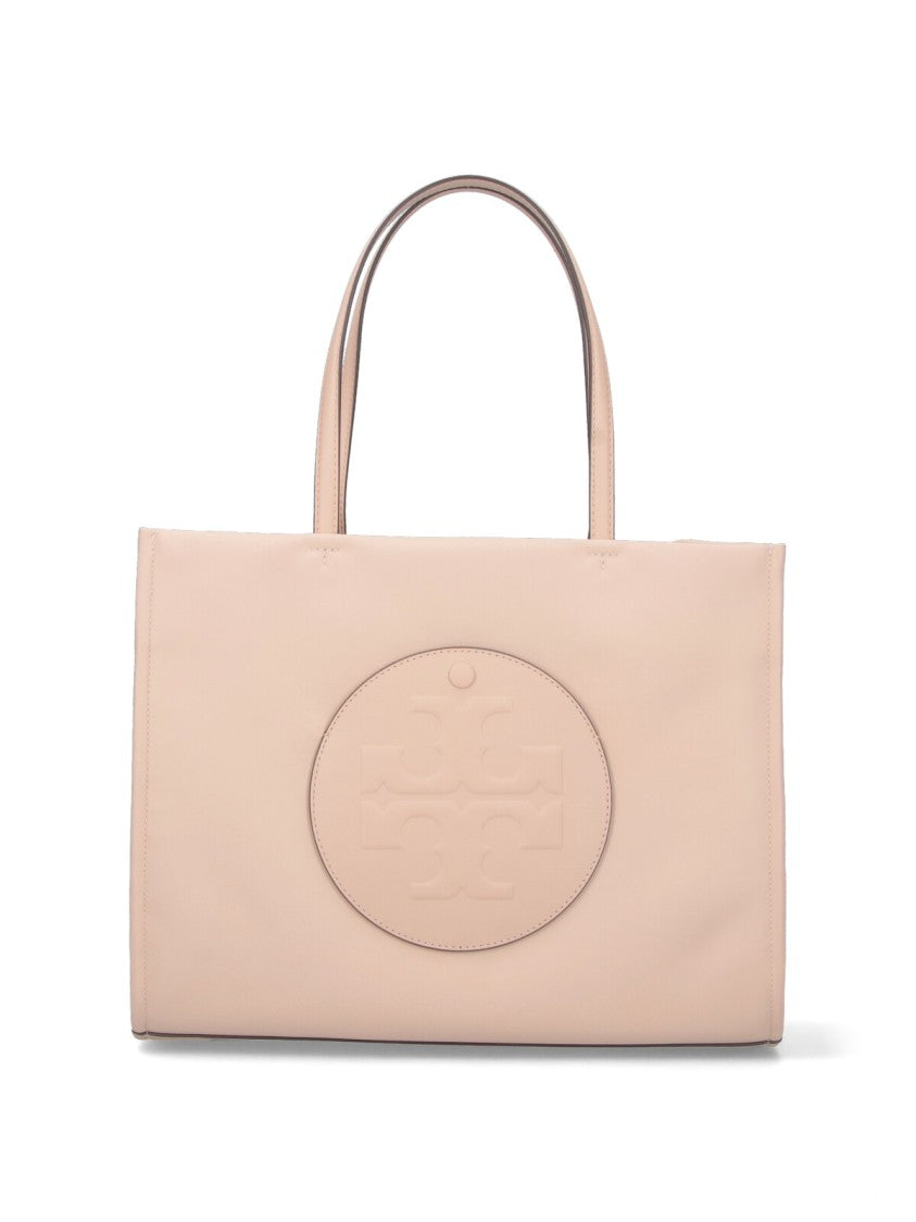 Tory Burch Structured Pink Handbag With Minimalist Design