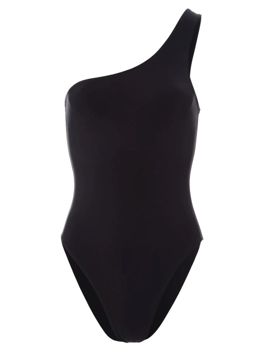 Lido Asymmetrical Black One-Piece Swimsuit