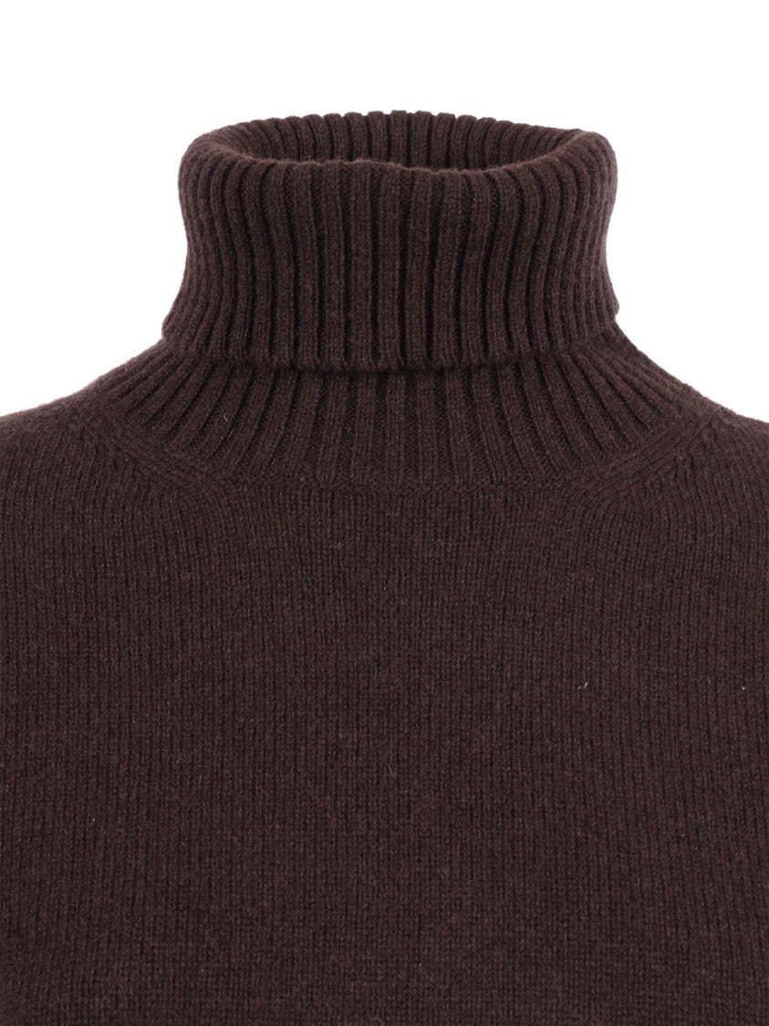 Kangra Cashmere Regular Fit Turtleneck With Dropped Hem