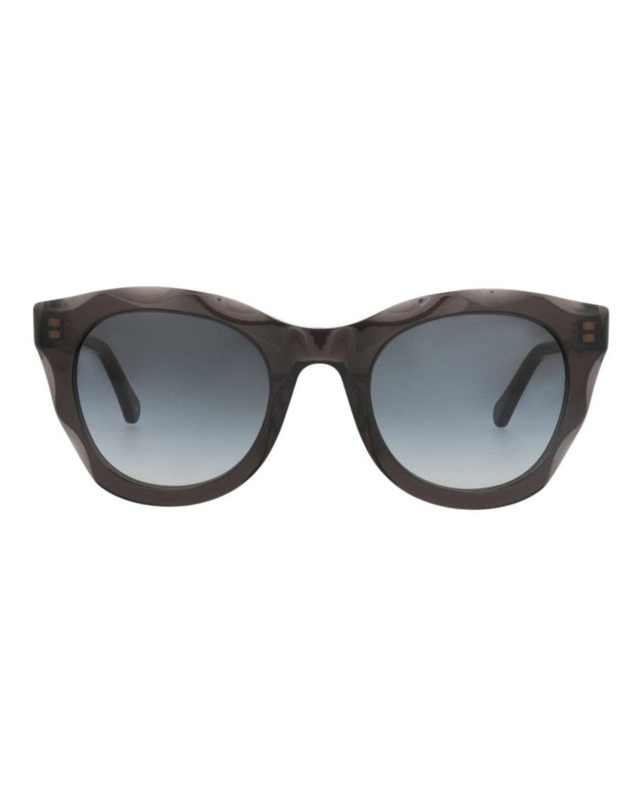 Chloé Round-Frame Recycled Acetate Sunglasses