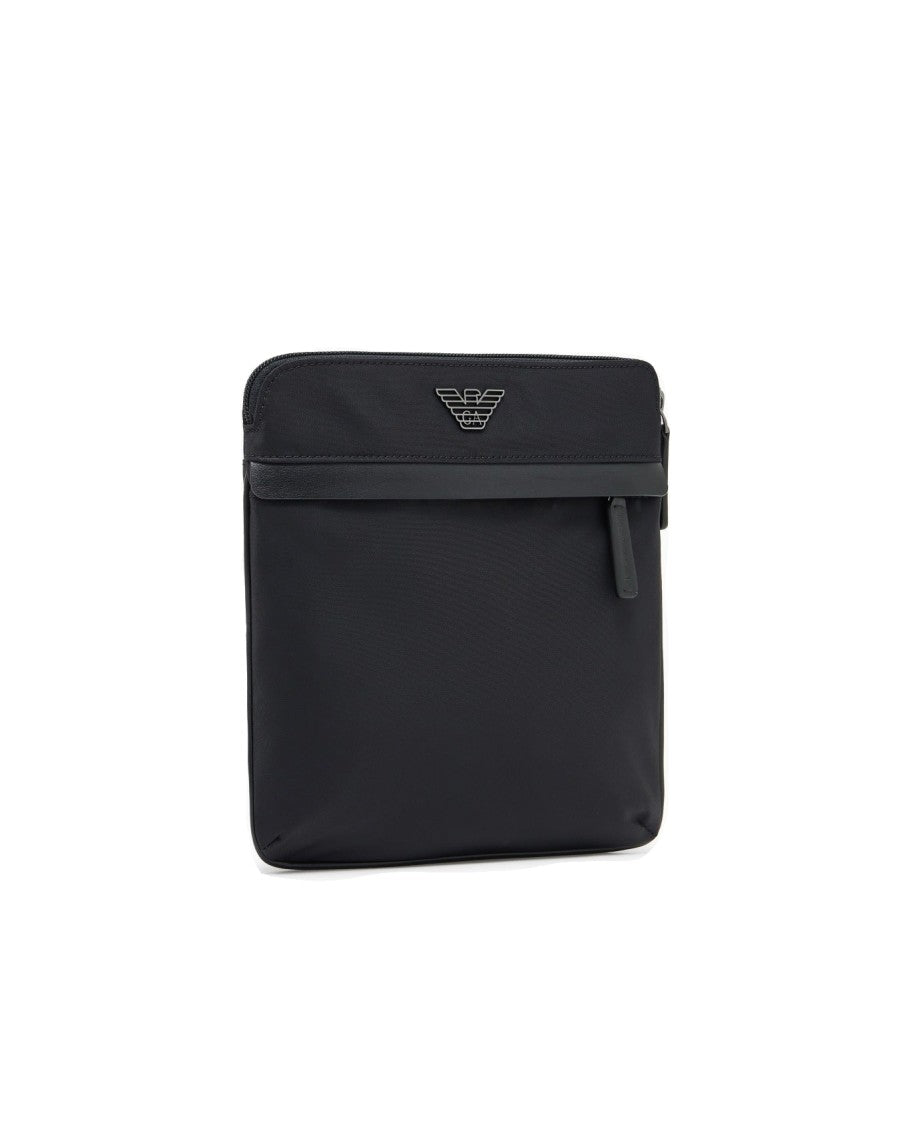 Emporio Armani Compact Crossbody Bag With Recycled Nylon