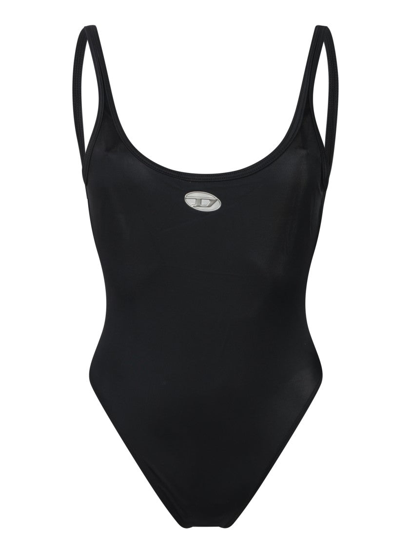 Diesel Seamless Black One-Piece Swimsuit