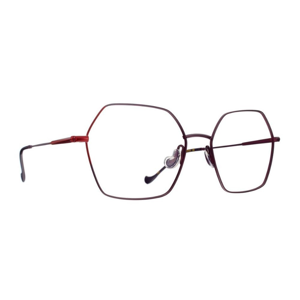 Caroline Abram Veronese Geometric Optical Frames With Purple-Violet Accents