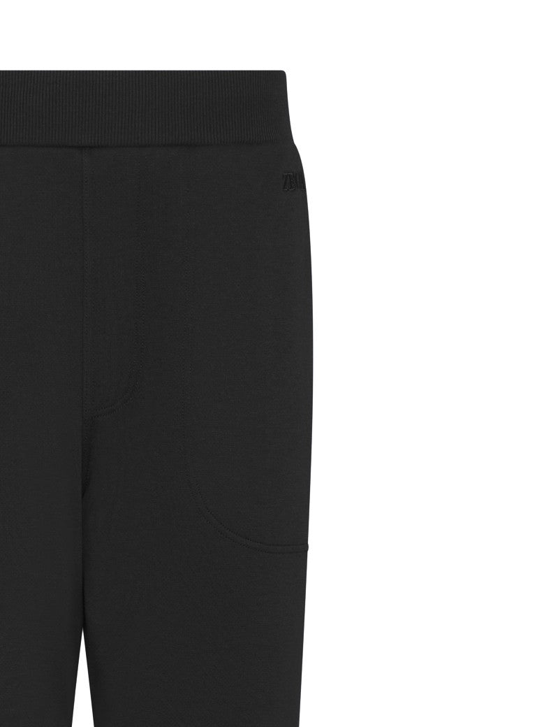 Zegna Tapered Casual Trousers With Ribbed Waistband