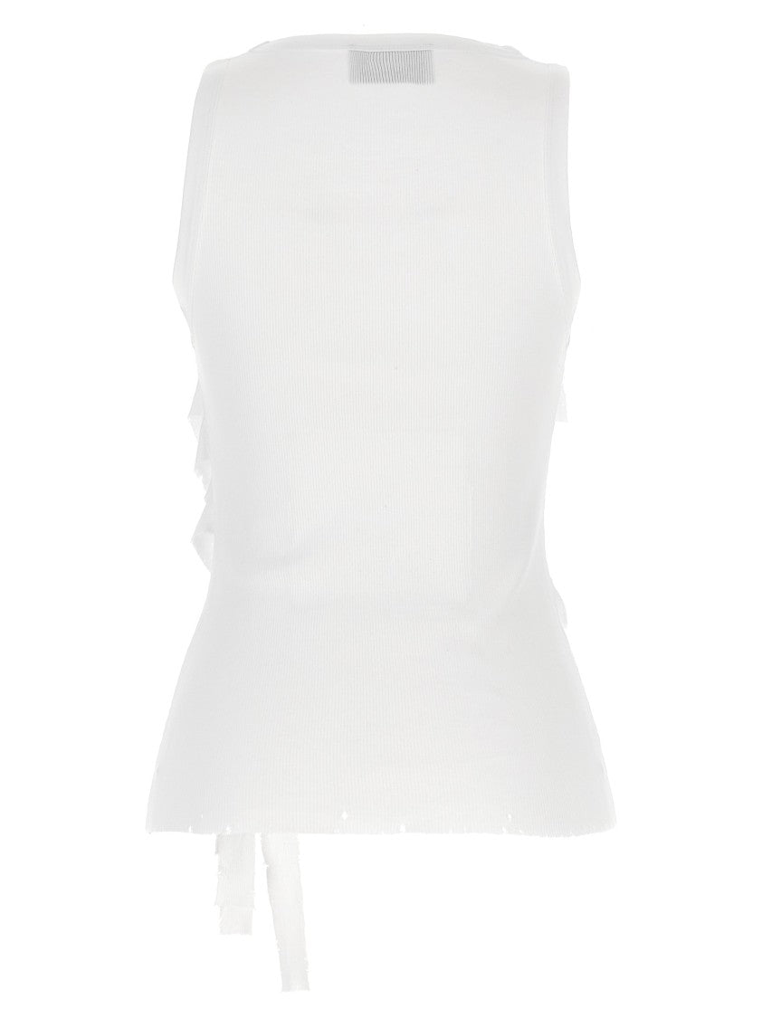 Coperni 'Distressed Rose Rib' Tank Top