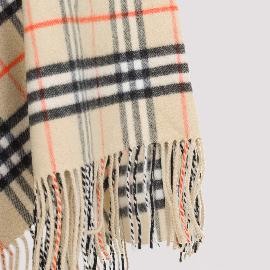Burberry Classic Check Pattern Wool-Cashmere Blend Scarf