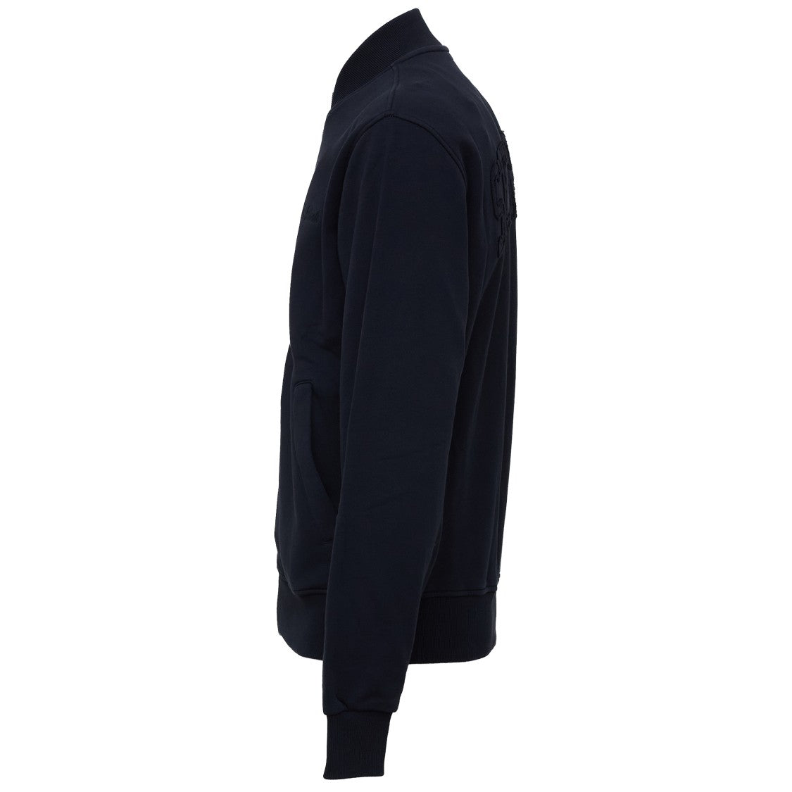 Mc2 Saint Barth Varsity Jackson Raw Full-Zip Sweatshirt