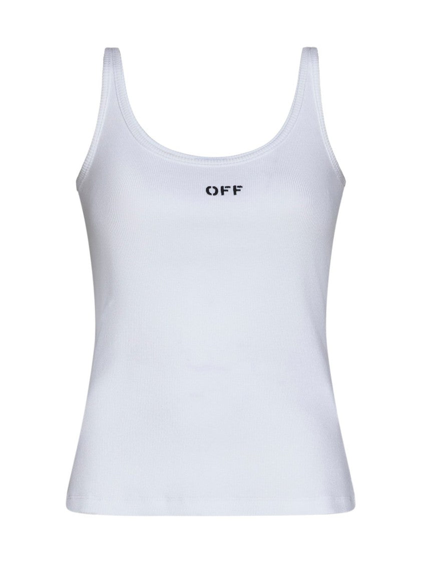 Off-White Logo Tank Top – White