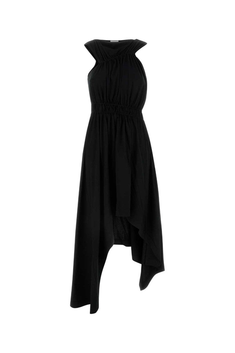 Alexander Mcqueen Black Jersey Dress
