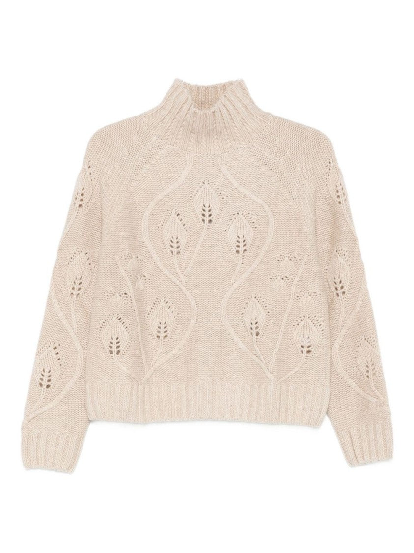 Mc2 Saint Barth Intricately Textured Turtleneck Sweater