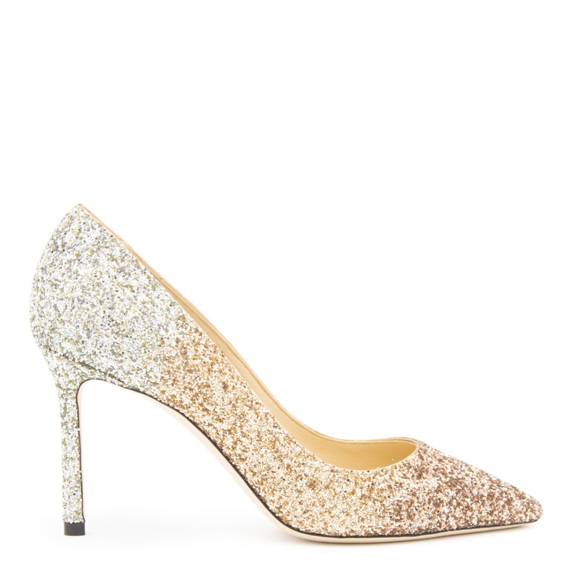 Jimmy Choo Gold And Silver Pumps
