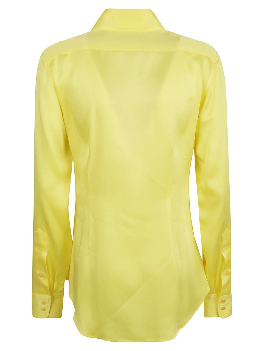 Stella Mccartney Tailored Yellow Shirt With Classic Collar