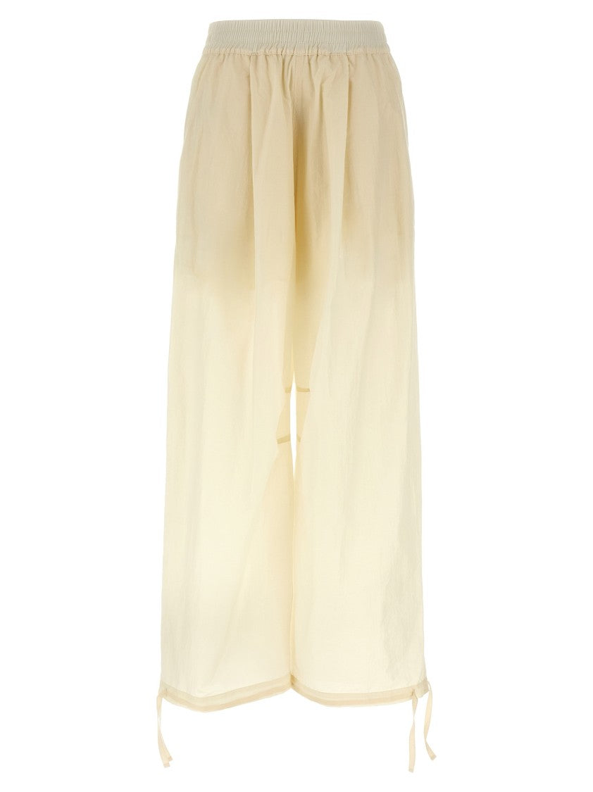 Philosophy Di Lorenzo Serafini Wide-Leg Cotton Blend Pleated Pants
