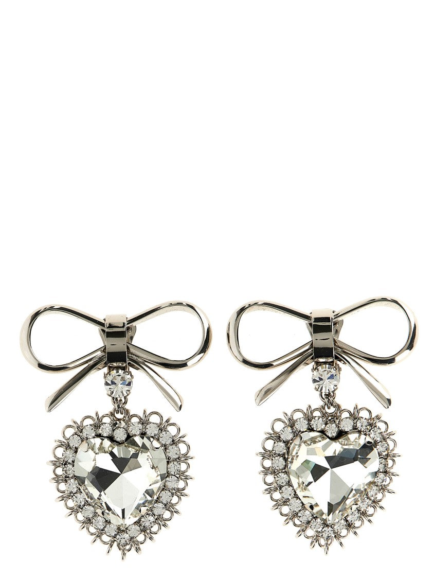 Alessandra Rich Metal Bow Earrings