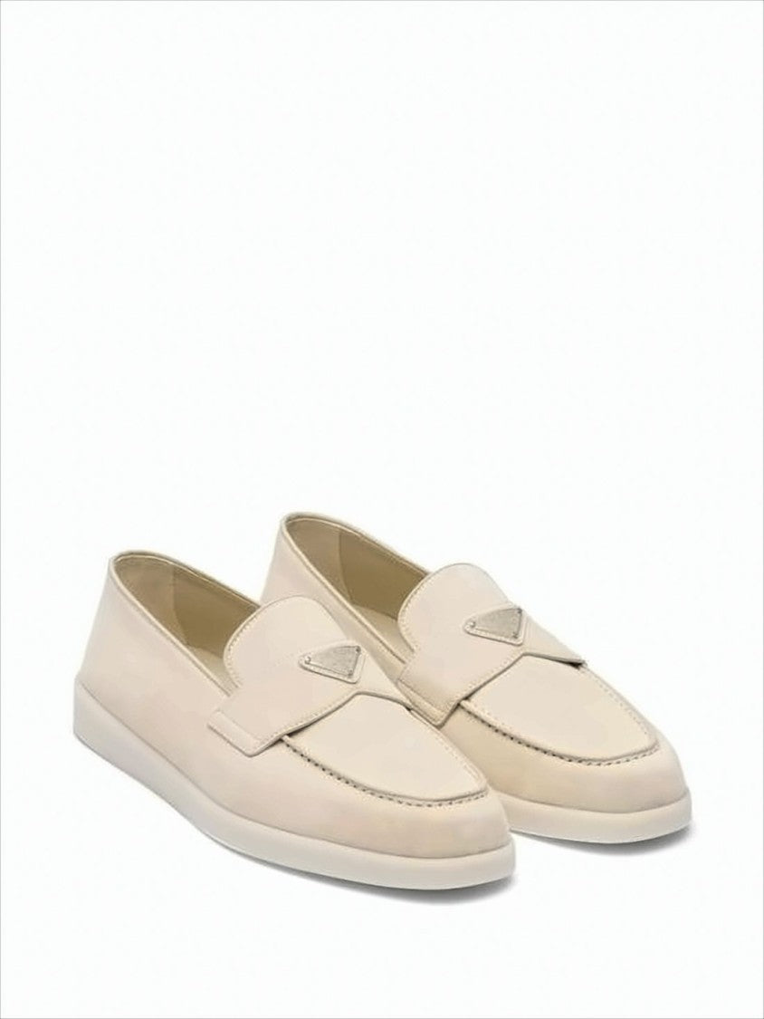 Prada Penny Loafers With Subtle Logo Detail