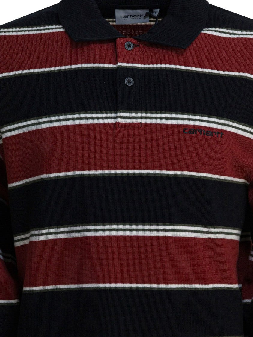 Carhartt Wip Horizontal Striped Long Sleeve Polo