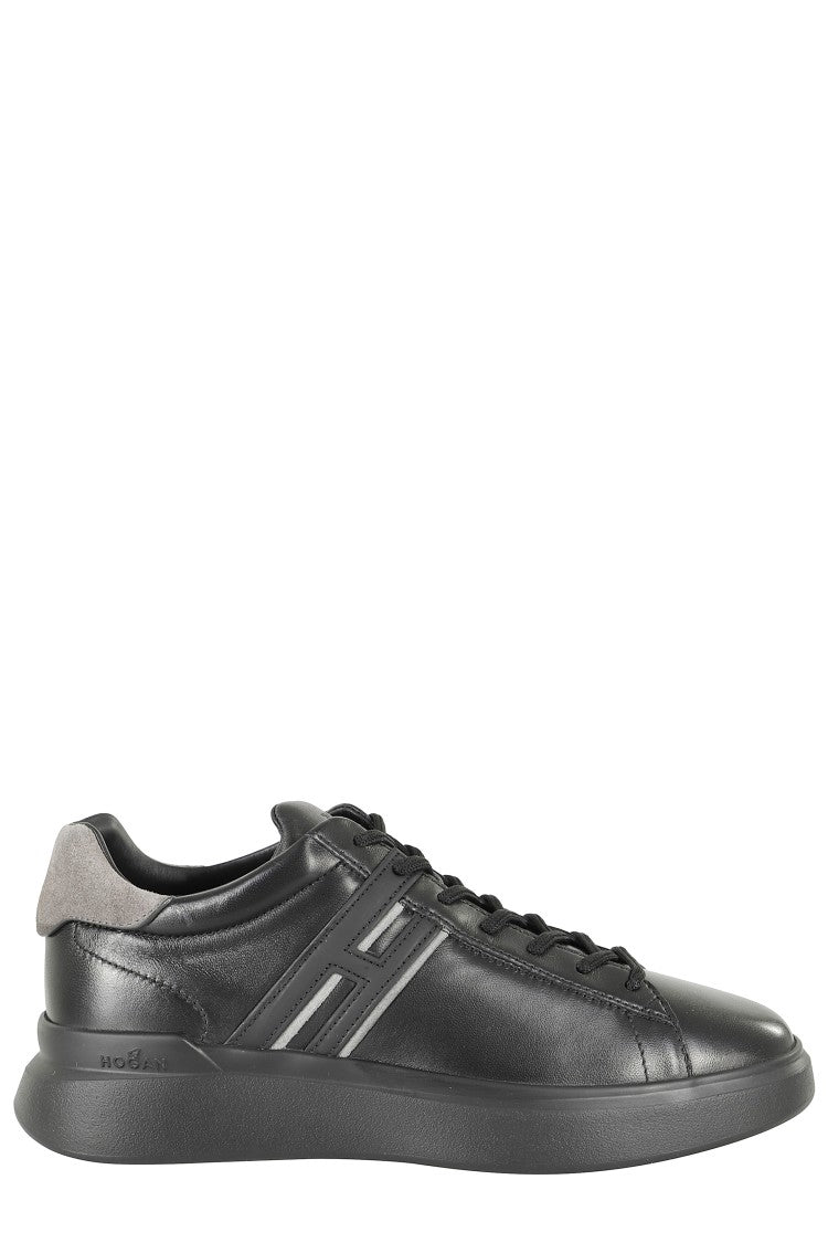 Hogan Leather Upper Sneakers With Suede Inserts