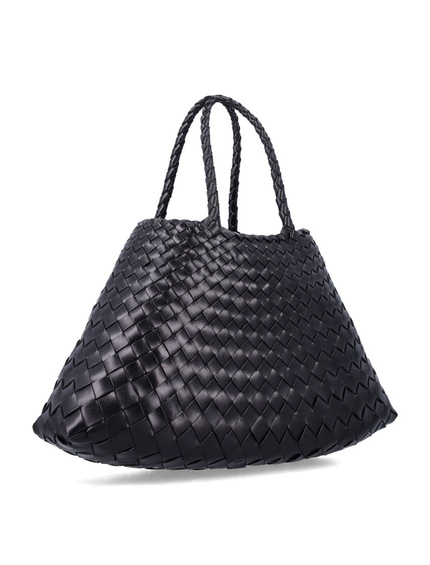 Dragon Diffusion Santa Croce Small Woven Handbag