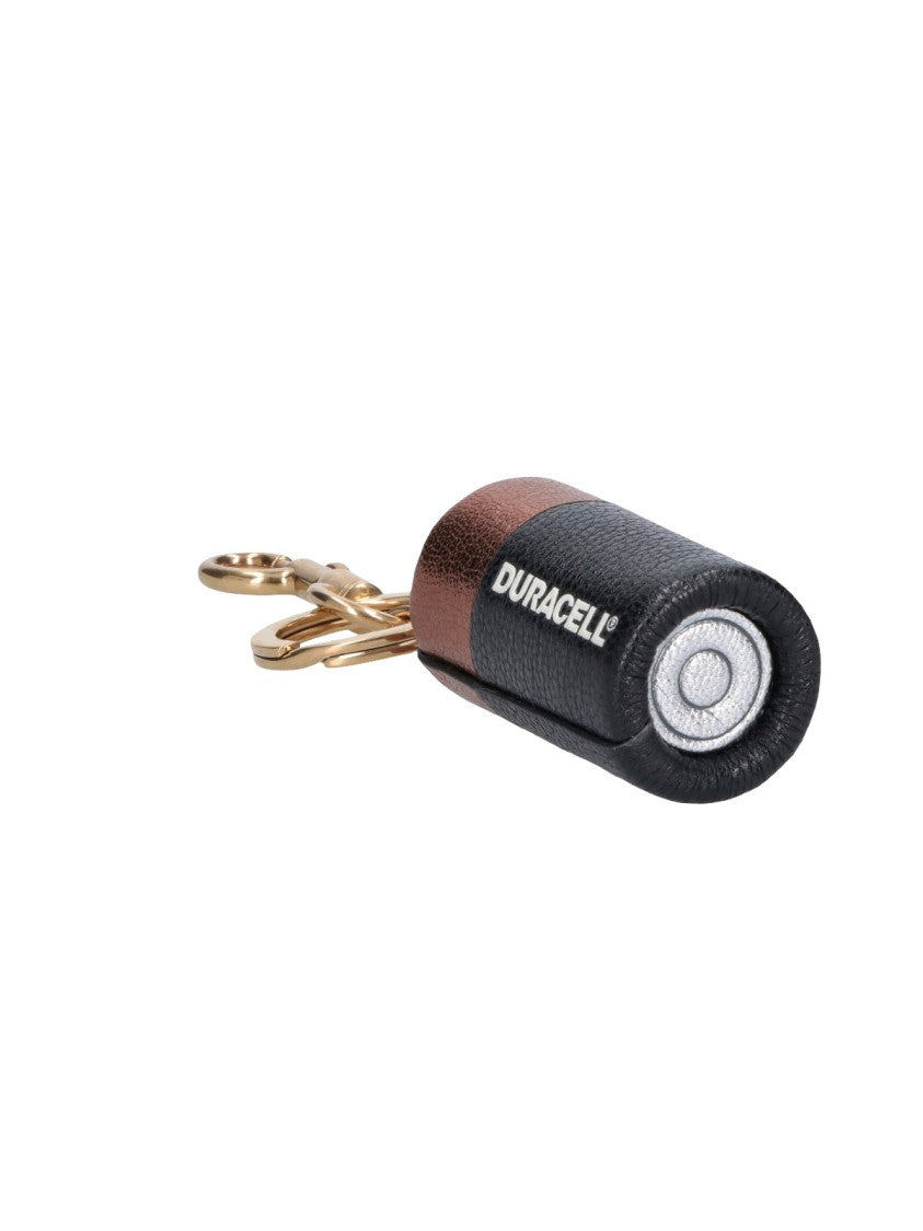 Anya Hindmarch Black Duracell Goat Leather Key Charm