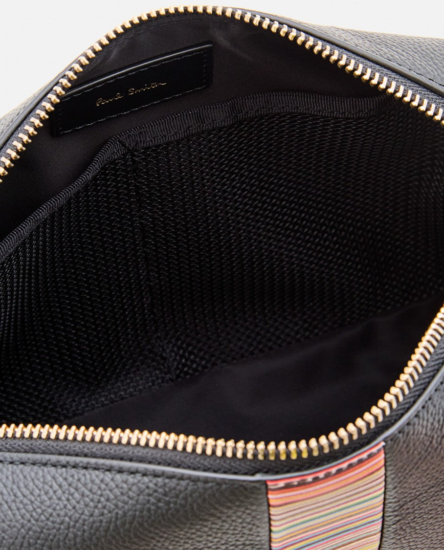 Paul Smith Black Grained Leather Beauty Case