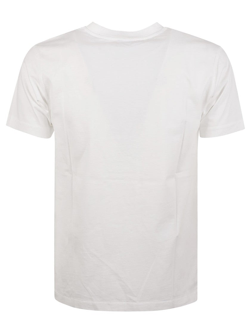 Off-White Crew Neck T-Shirt With Subtle Logo