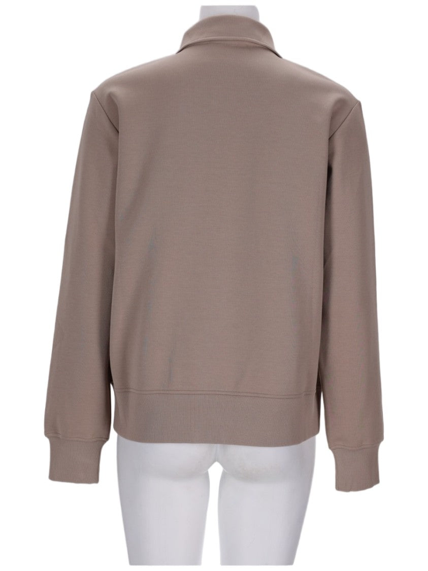 Max Mara Zip-Up Technical Cotton-Blend Sweatshirt