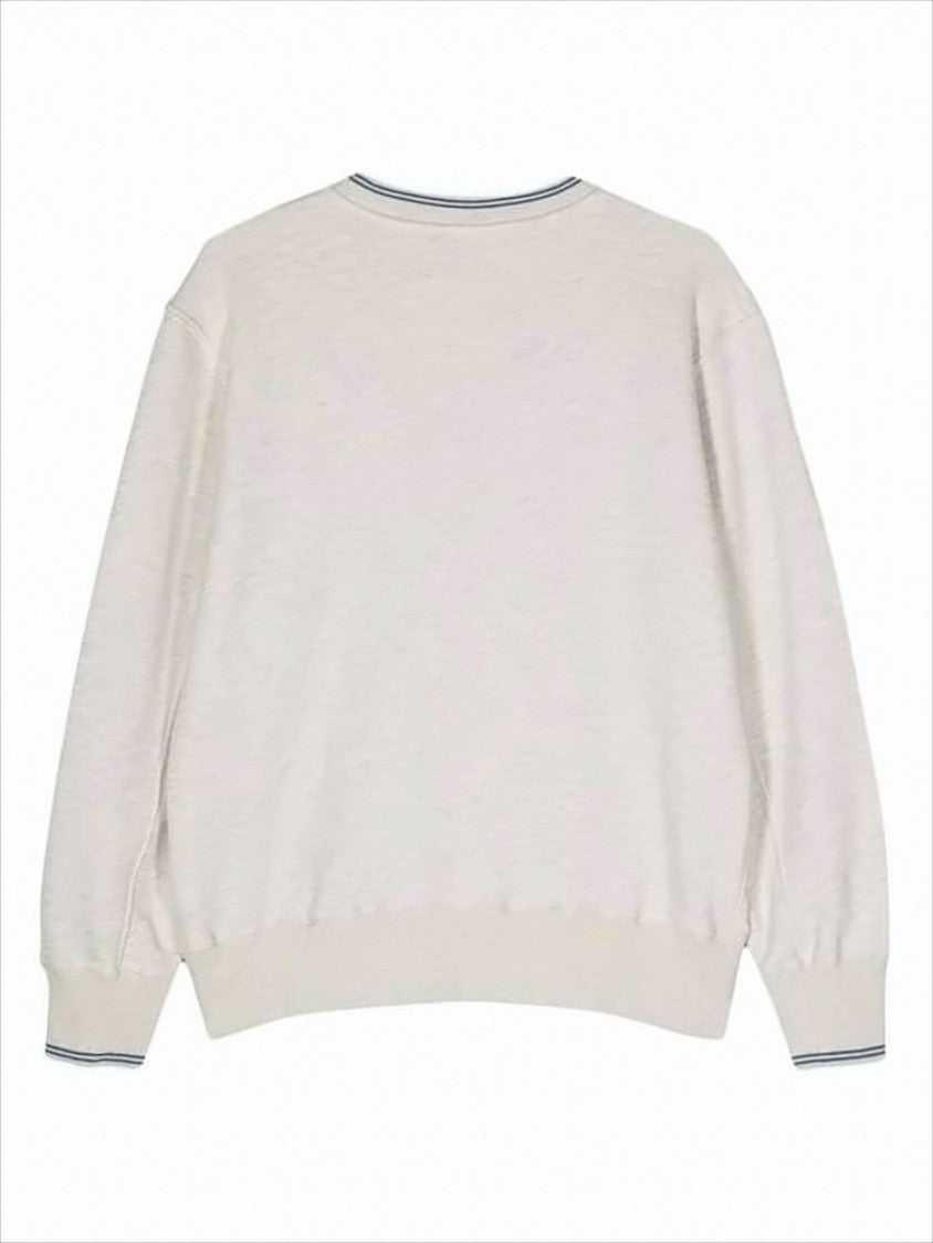 Autry Light Beige Long-Sleeve Sweatshirt With Logo Detailing