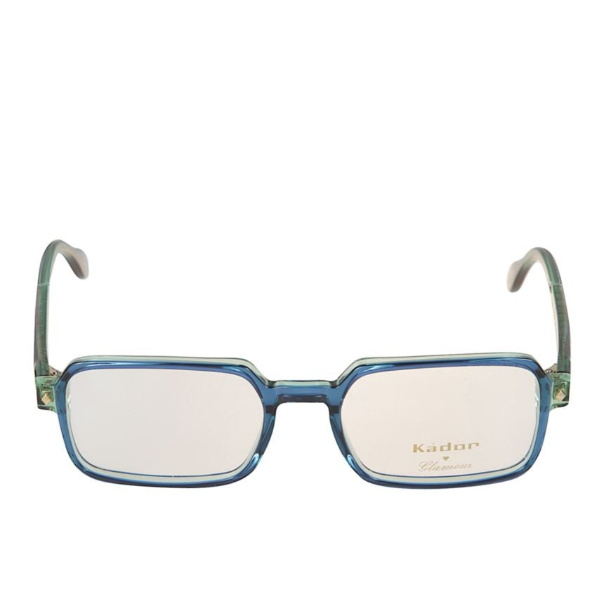 Kador Kolette/N Rectangular Frame Eyeglasses With Translucent Blue-Green Hue