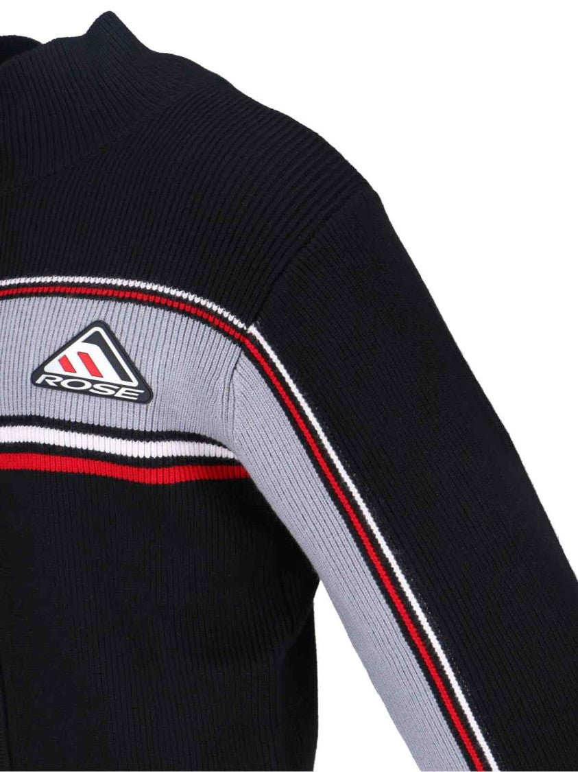 Martine Rose "Hybrid Track Zip" Cardigan Black