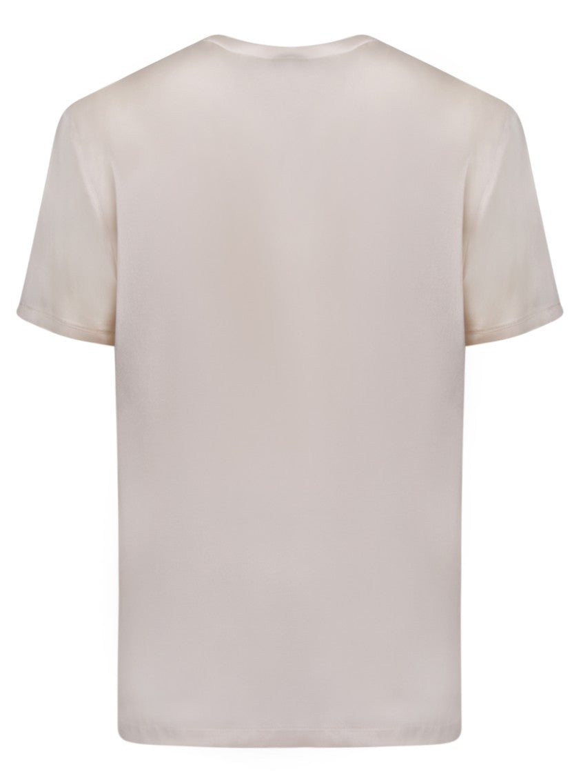Blanca Vita Beige Crewneck T-Shirt