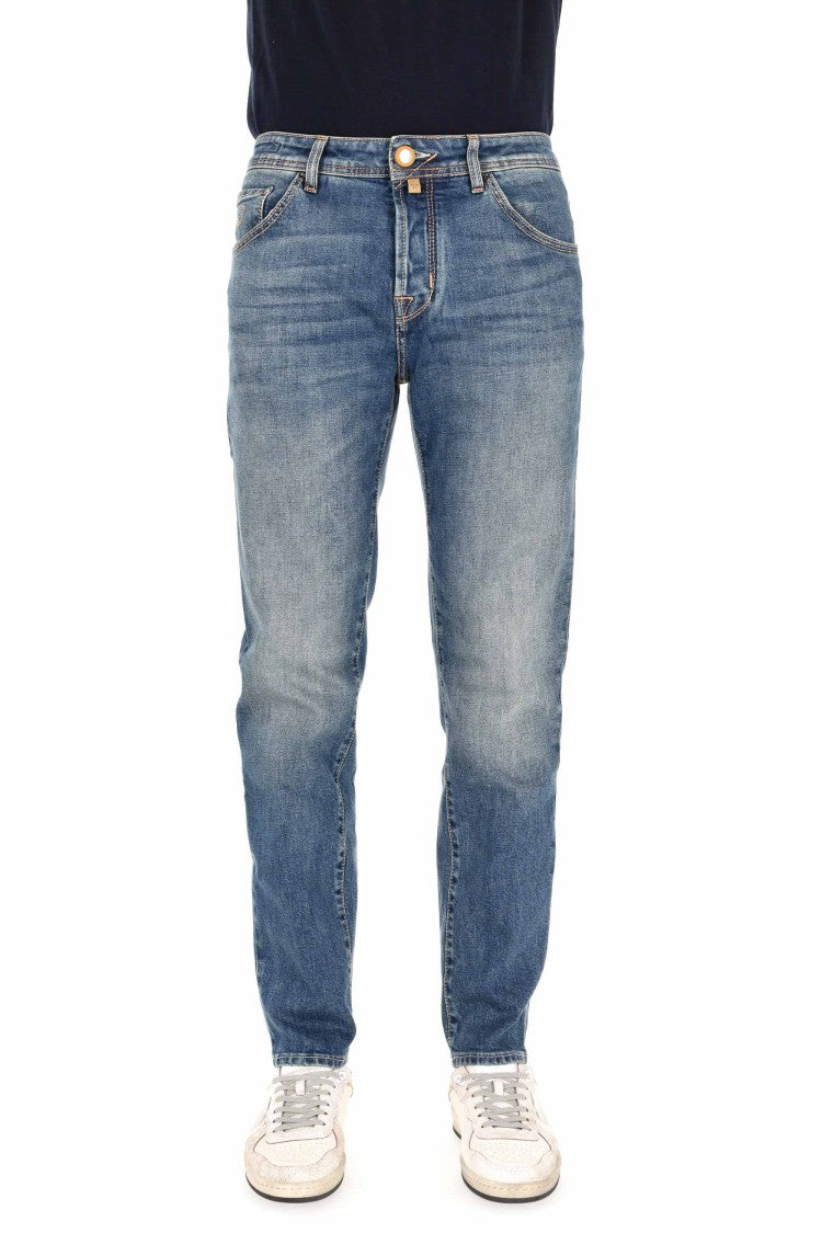 Jacob Cohen Geometric Horsehair Label Comfort Jeans