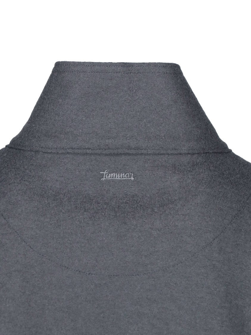 Laminar Zip-Front Grey Virgin Wool Laminar Jacket