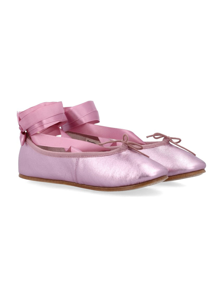 Repetto Sophia Ballet Flats With Satin Ribbon Accents