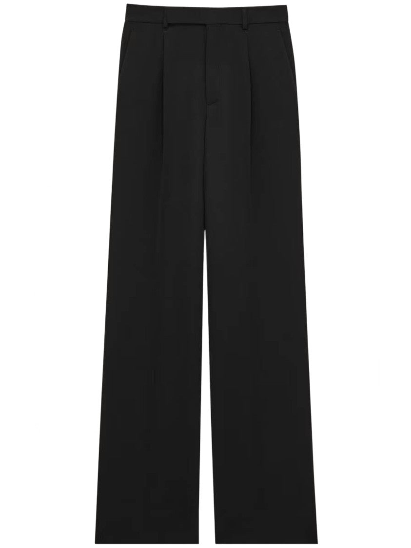 Saint Laurent Pantalon Base Straight-Leg Tailored Pants