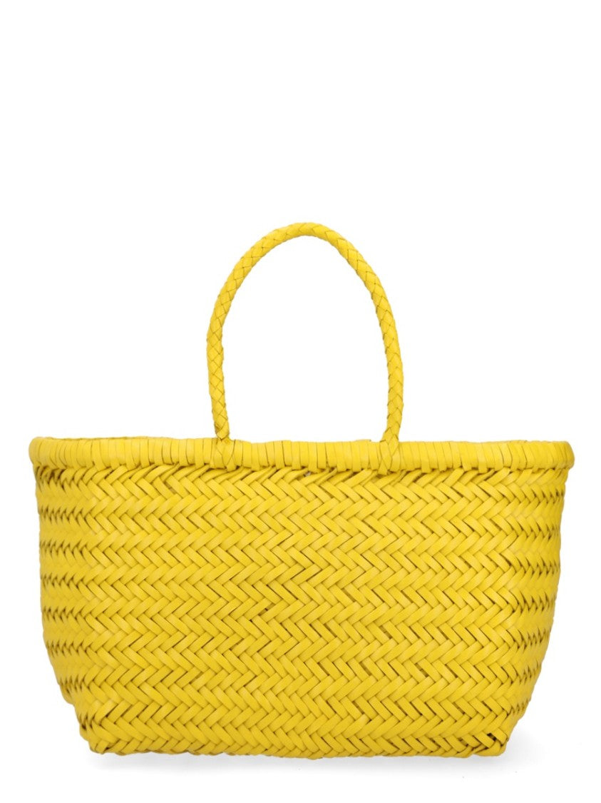 Dragon Diffusion Woven Leather Tote Bag With Artisanal Texture