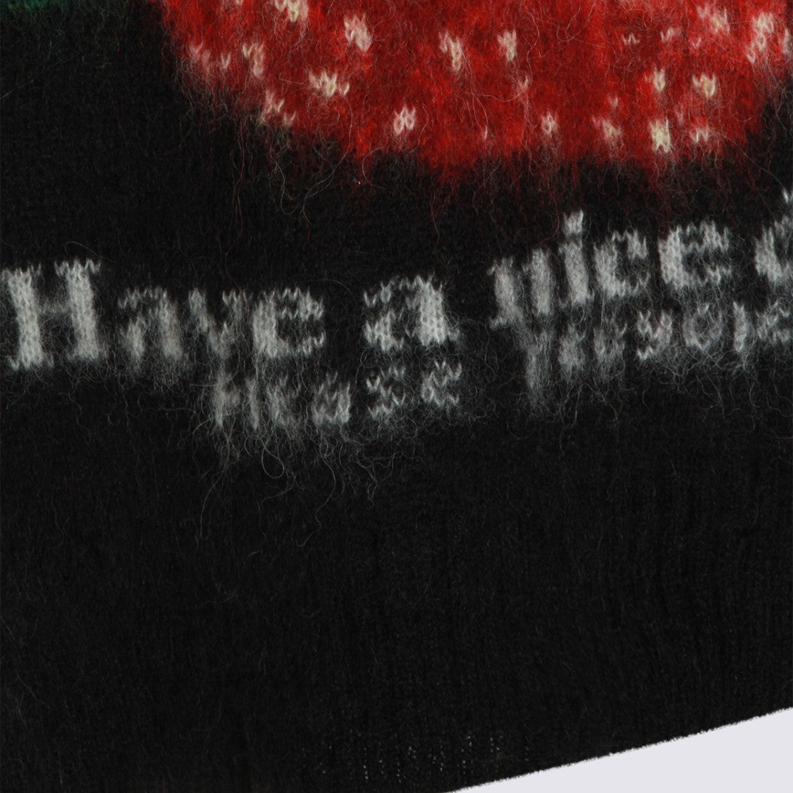 Ganni Fuzzy Texture Graphic Print T-Shirt